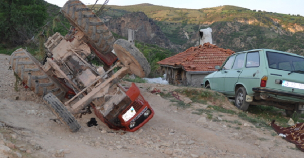 TRAKTÖR KAZASINDA CAN VERDİ