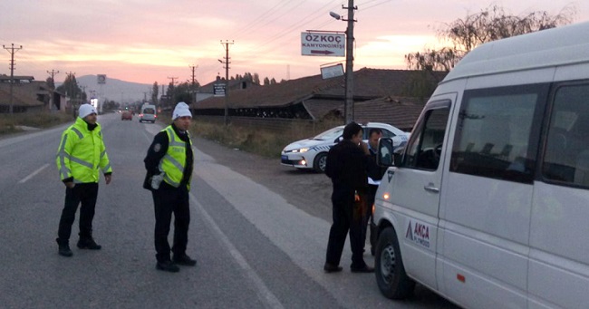 ÖĞRENCİ SERVİSLERİ DENETLENDİ