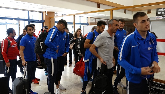 TRABZONSPOR KAFİLESİ ÇORUM’A GELDİ