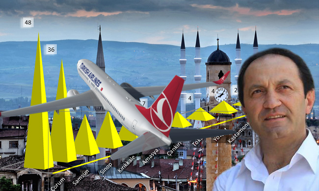 ÇORUM HAVAALANI ŞEHRİ UÇURUR!