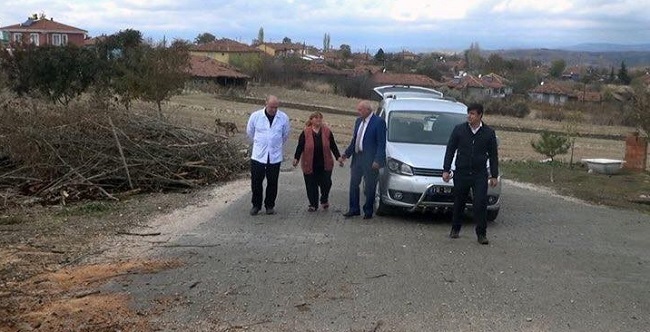 VETERİNER HEKİM KÖYE GİTTİ (SERKAN ŞANSEVER/ÇORUM-İHA)