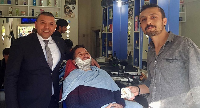 İLÇE ESNAFINI ZİYARET ETTİ