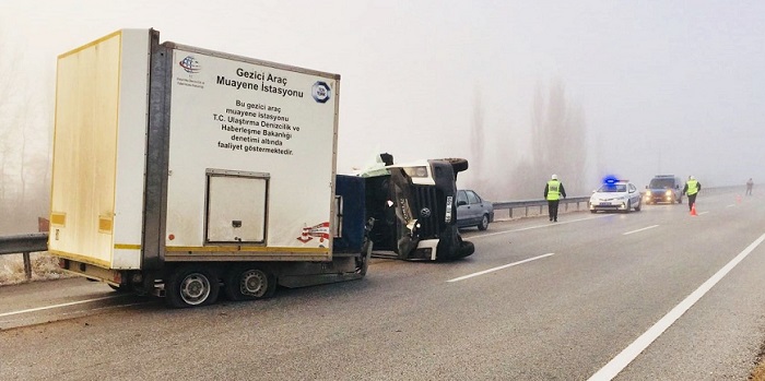BUZLANMA ZİNCİRLEME KAZA YAPTIRDI