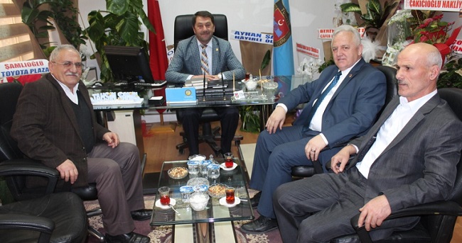 ATEŞ’TEN ŞAHİN’E KUTLAMA ZİYARETİ