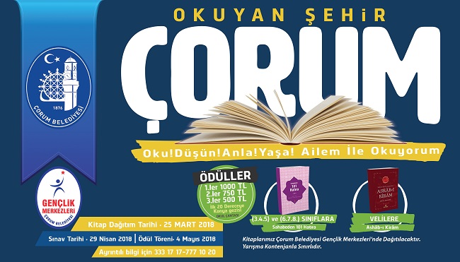 BELEDİYE’DEN ÖDÜLLÜ OKUMA YARIŞMASI