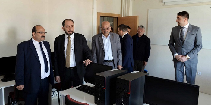 YÜKSEKOKULDA İNCELEMELERDE BULUNDU