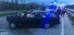YOLDAN ÇIKAN OTOMOBİL DEVRİLDİ
