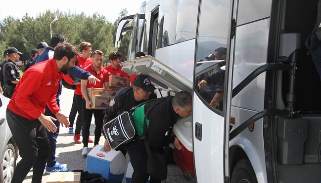 ÇORUM STADA ZIRHLI ARAÇLA GİTTİ!