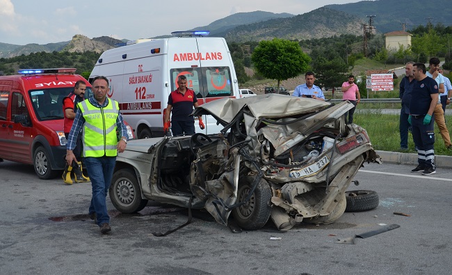 ÇORUM’DA KORKUNÇ TRAFİK KAZASI
