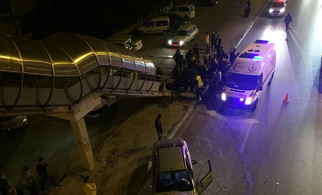 ÇORUM’DA ÜST GEÇİTTE ÜZÜCÜ KAZA
