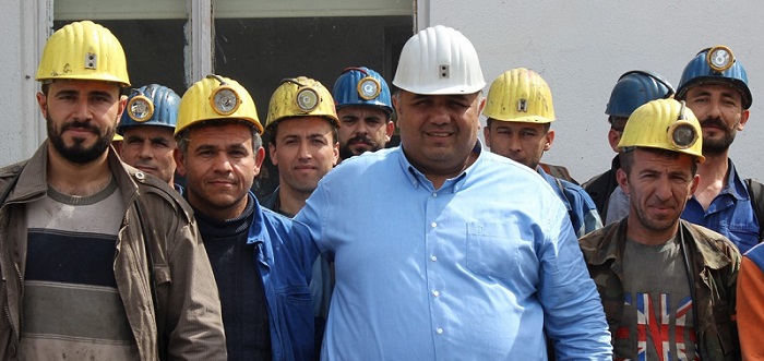 KAYA MADEN İŞÇİLERİYLE GÖRÜŞTÜ