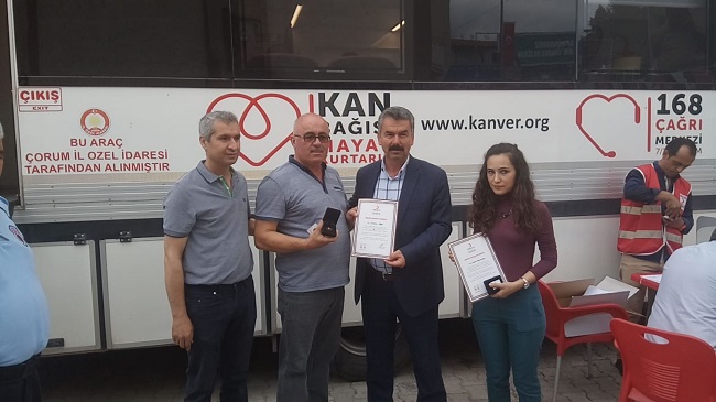 KIZILAY’DAN KAN BAĞIŞÇILARINA ÖDÜL