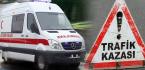 OTOMOBİL BETON BLOKLARA ÇARPTI
