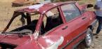OTOMOBİL YOLDAN ÇIKIP TAKLA ATTI