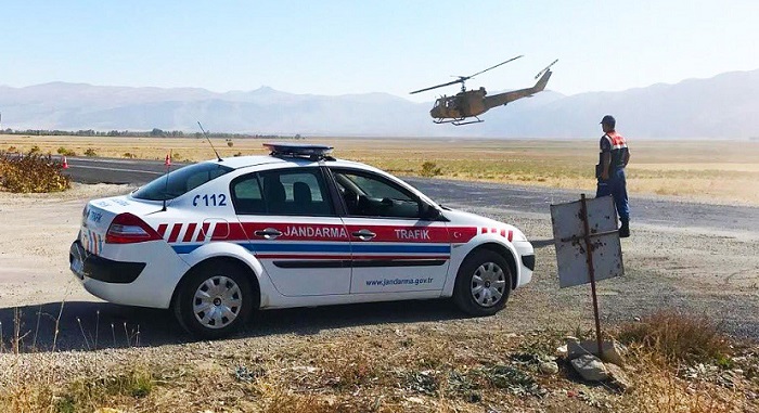 ÇORUM’DA HELİKOPTERLİ TRAFİK DENETİMİ