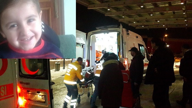 3 YAŞINDAKİ ÇOCUK YANGINDA CAN VERDİ