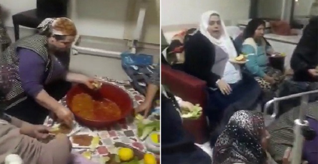 HASTANE ODASINDA ÇİĞ KÖFTE PARTİSİ
