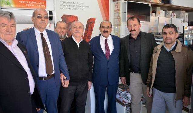 BAŞKAN ZEKİ ŞEN ESNAFI ZİYARET ETTİ