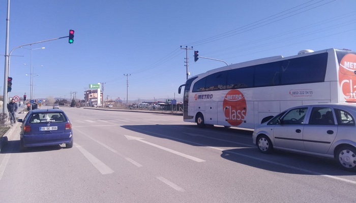 KAZA KAVŞAĞINA IŞIKLI ÖNLEM!