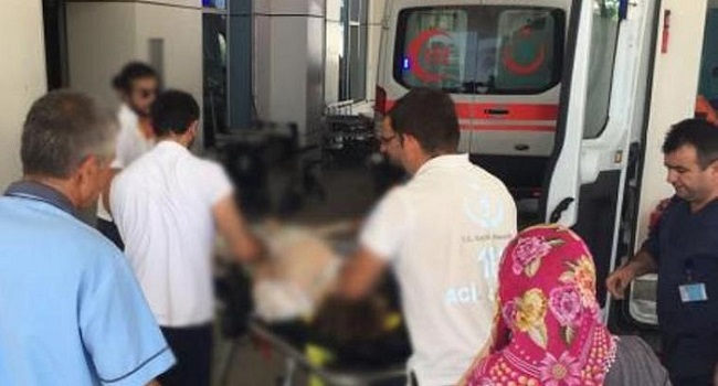 KÜÇÜK ÇOCUK HASTANELİK OLDU