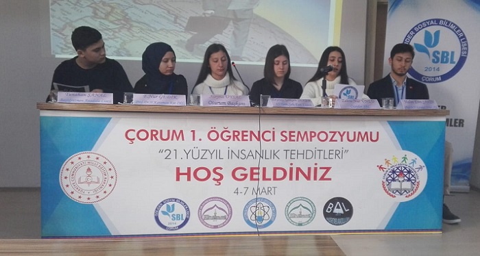 ÇORUM ÖĞRENCİ SEMPOZYUMU BAŞLADI