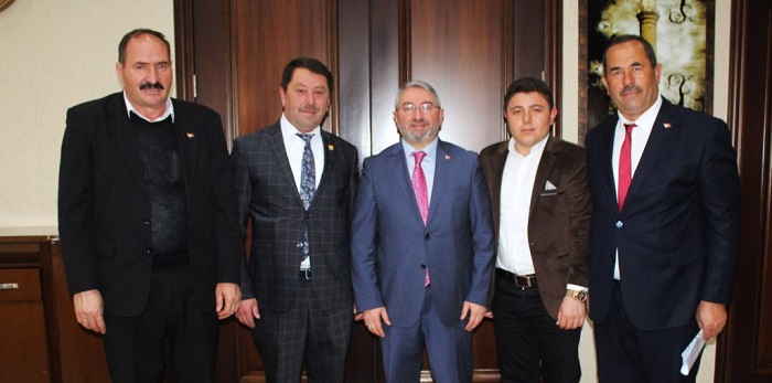 ŞOFÖRLER ODASI BAŞKANLARI KUTLADI