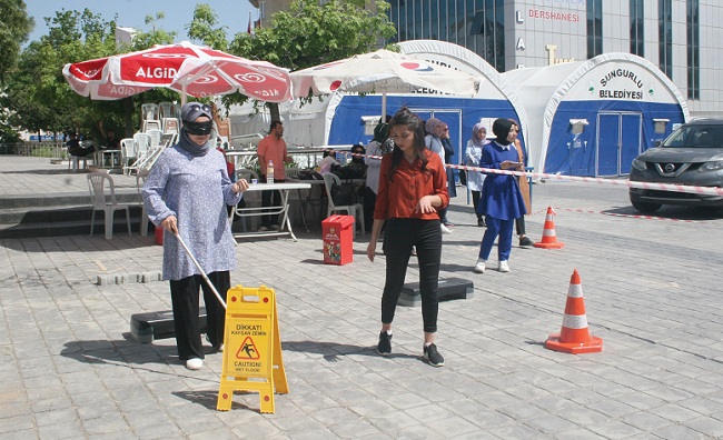 SUNGURLU’DA EMPATİ PARKURU KURULDU