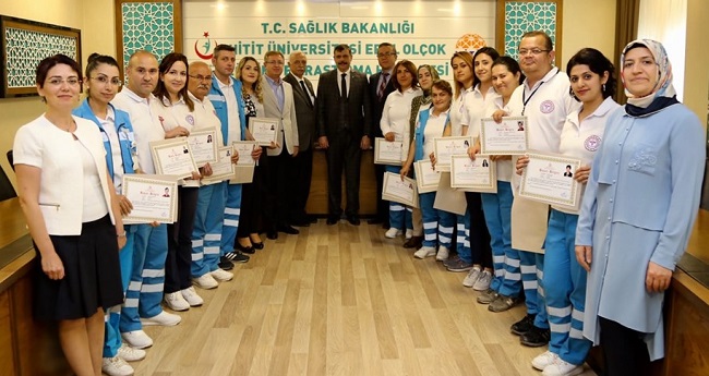 EVDE SAĞLIK HİZMETİNE BAŞARI BELGESİ