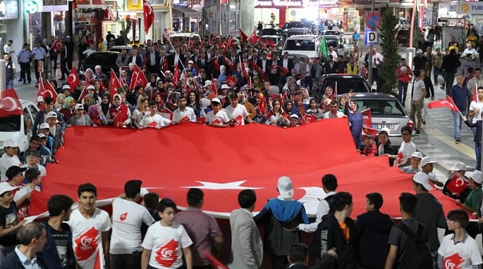 MİLLİ BİRLİK YÜRÜYÜŞÜ DÜZENLENDİ