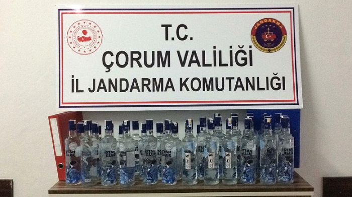 ÇORUM’DA KAÇAK İÇKİ OPERASYONU