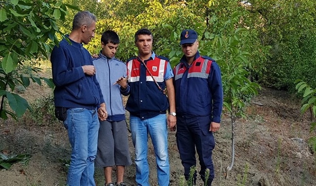 KAYIP ÇOCUĞU JANDARMA BULDU