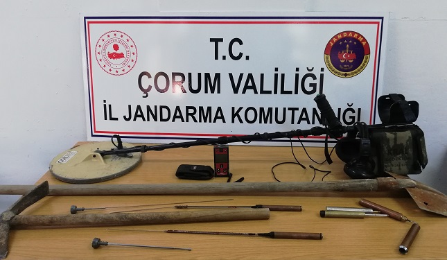 KAÇAK KAZIYA SUÇÜSTÜ YAPILDI