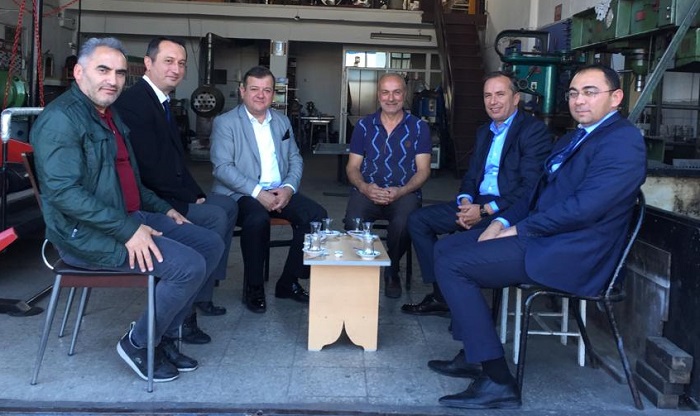 SANAYİ ESNAFINI ZİYARET ETTİLER