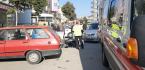 MOTOSİKLET OTOMOBİLLE ÇARPIŞTI