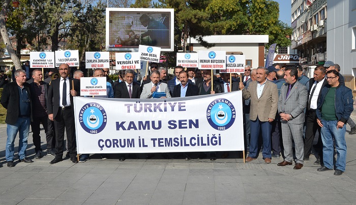 ÇORUM KAMU-SEN’DEN BÜTÇE TEPKİSİ
