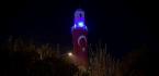 SAAT KULESİ MAVİ RENK İLE IŞIKLANDIRILDI