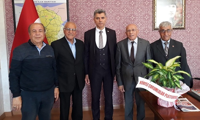 ÇORUMLU KAYMAKAMA HEMŞEHRİ ZİYARETİ