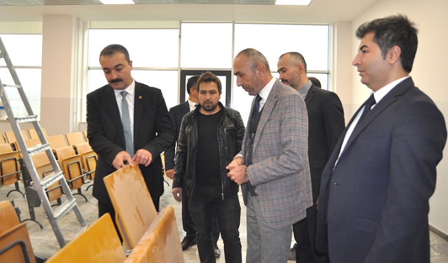 YÜKSEK OKULDA İNCELEMELERDE BULUNDU