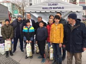 GÜLABİBEY MAHALLESİNDEN YARDIM KAMPANYASI