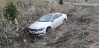 OTOMOBİL ŞARAMPOLE UÇTU:2 YARALI