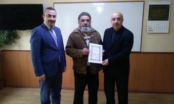 ARSASINI DİYANET VAKFINA BAĞIŞLADI