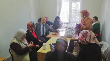 İLÇEDEKİ KURSLARI ZİYARET ETTİLER