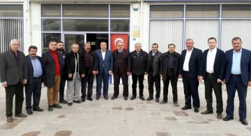 RECEP GÜR YENİ BAŞKANI KUTLADI