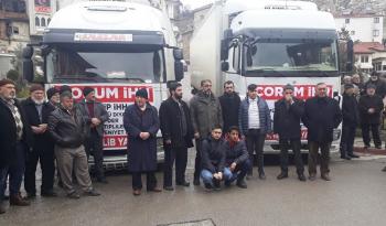 ÇORUM’DAN İDLİB’E 2 TIR YARDIM GÖNDERİLDİ