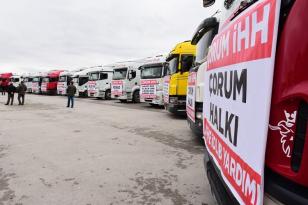 ÇORUM’DAN İDLİB’E 16 TIR YARDIM