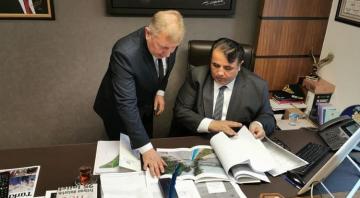 BAŞKAN VEKİLE PROJELERİNİ ANLATTI