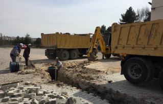 AMBULANS İSTASYONUNA DEZENFEKSİYON ALANI