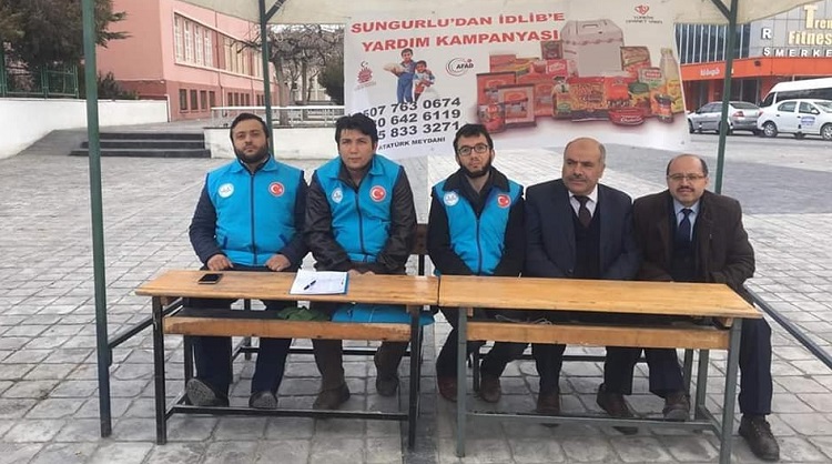 İDLİB’E YARDIM KAMPANYASI BAŞLATILDI