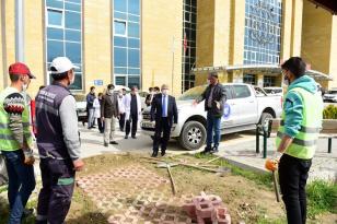 HASTANE BAHÇESİNE ÇEVRE DÜZENLEMESİ