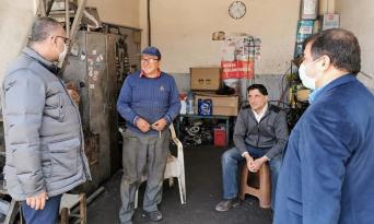 BAŞKAN’DAN SANAYİ ESNAFINA ZİYARET